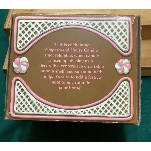 Vintage Avon Gingerbread House Candle Frankincense And Myrrh Fragrance Boxed - Picture 10 of 16